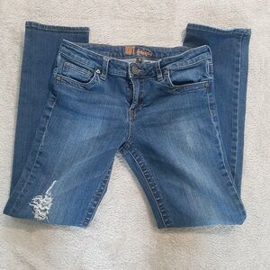 Kut from the Kloth Distressed Blue Skinny Jeans